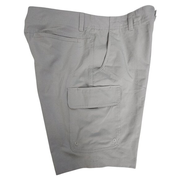 SAVANE Men's Light Gray Relaxed Fit Cargo Shorts Size 32 - Picture 4 of 12